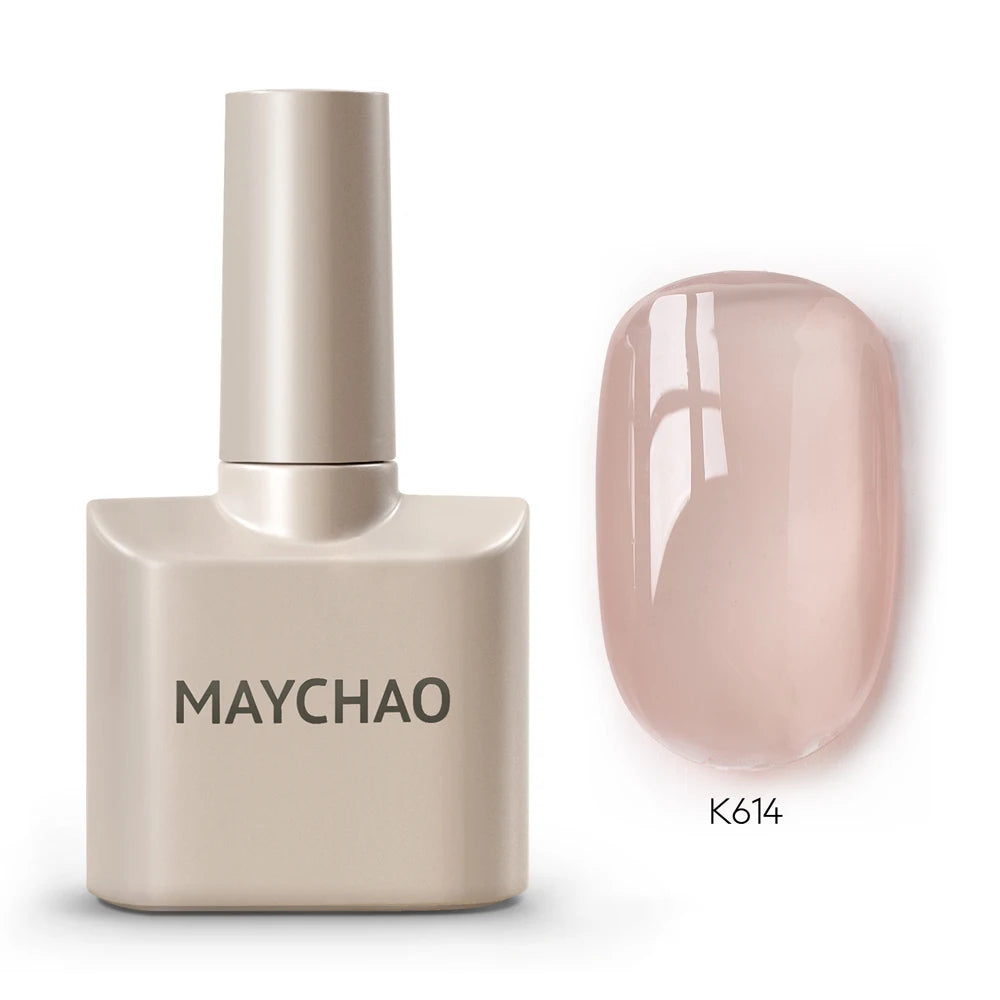 MAYCHAO Vernis à Ongles Gel Transparent Glacé 12ML 31 Couleurs, Semi-Permanent Soak Off UV LED