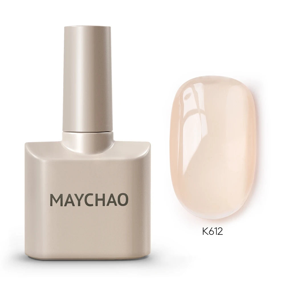 MAYCHAO Vernis à Ongles Gel Transparent Glacé 12ML 31 Couleurs, Semi-Permanent Soak Off UV LED