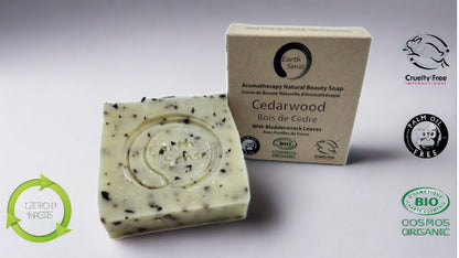 Organic Certified Solid Soap - Cedarwood with Bladderwrack 90g