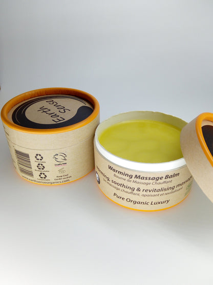 Organic Warming Massage Balm 100ml - For Face, hands, arms & whole body - 1 piece