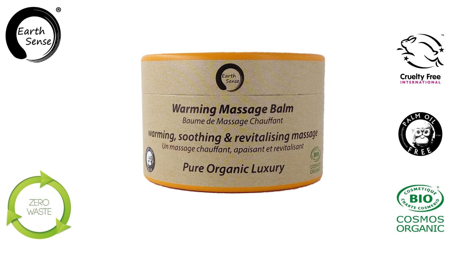 Organic Warming Massage Balm 100ml - For Face, hands, arms & whole body - 1 piece
